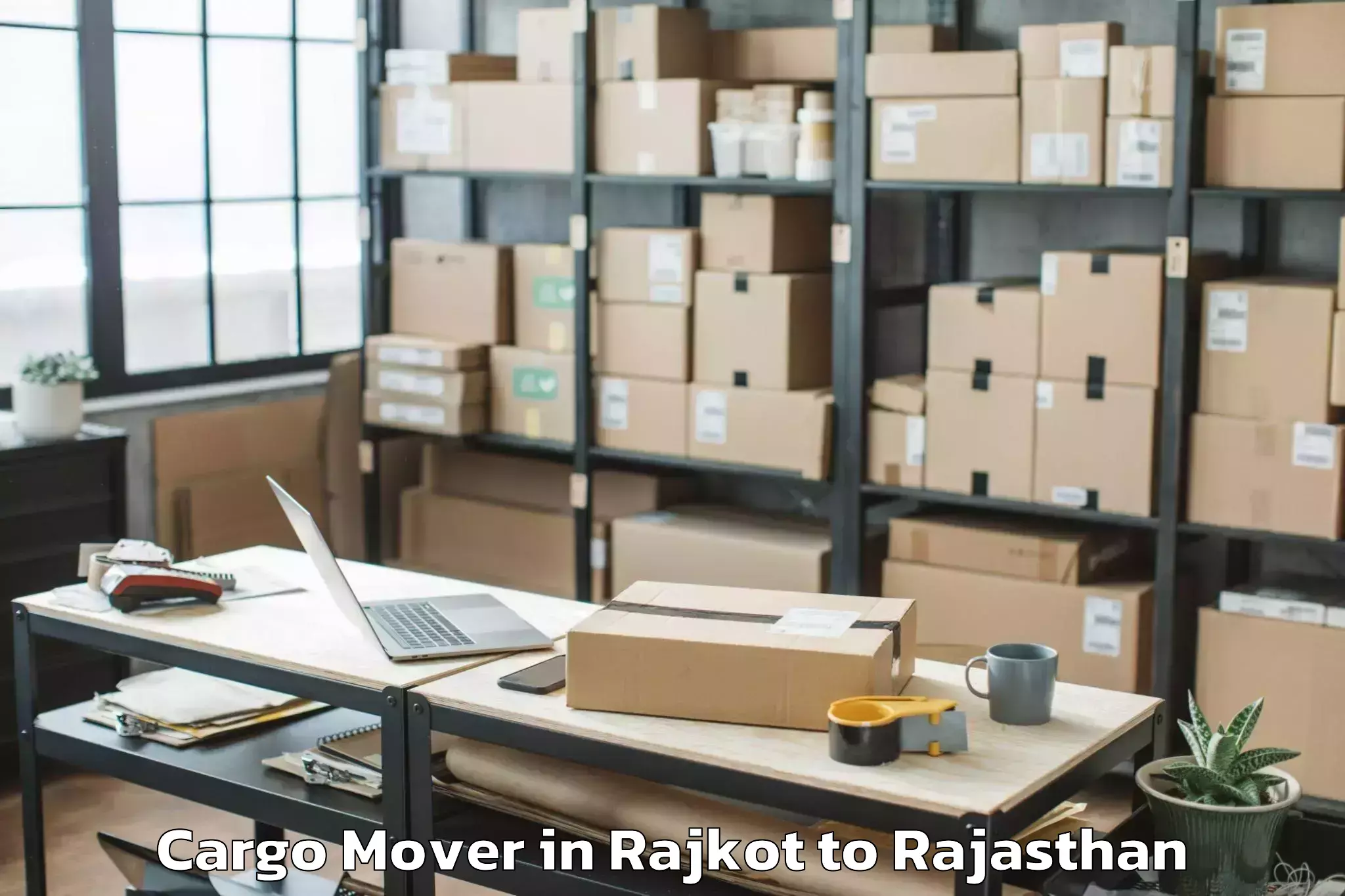 Professional Rajkot to Sikar Cargo Mover